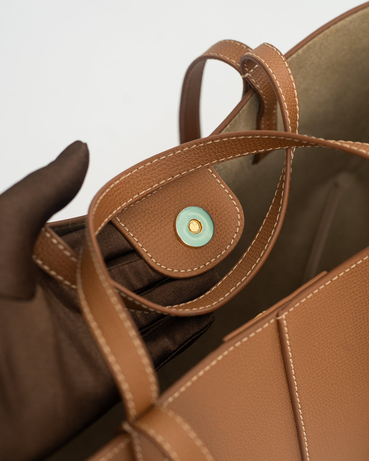 Polène Cyme Mini in Textured Camel