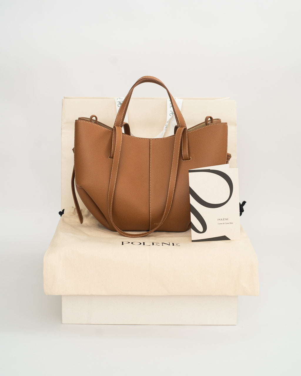 Polène Cyme Mini in Textured Camel