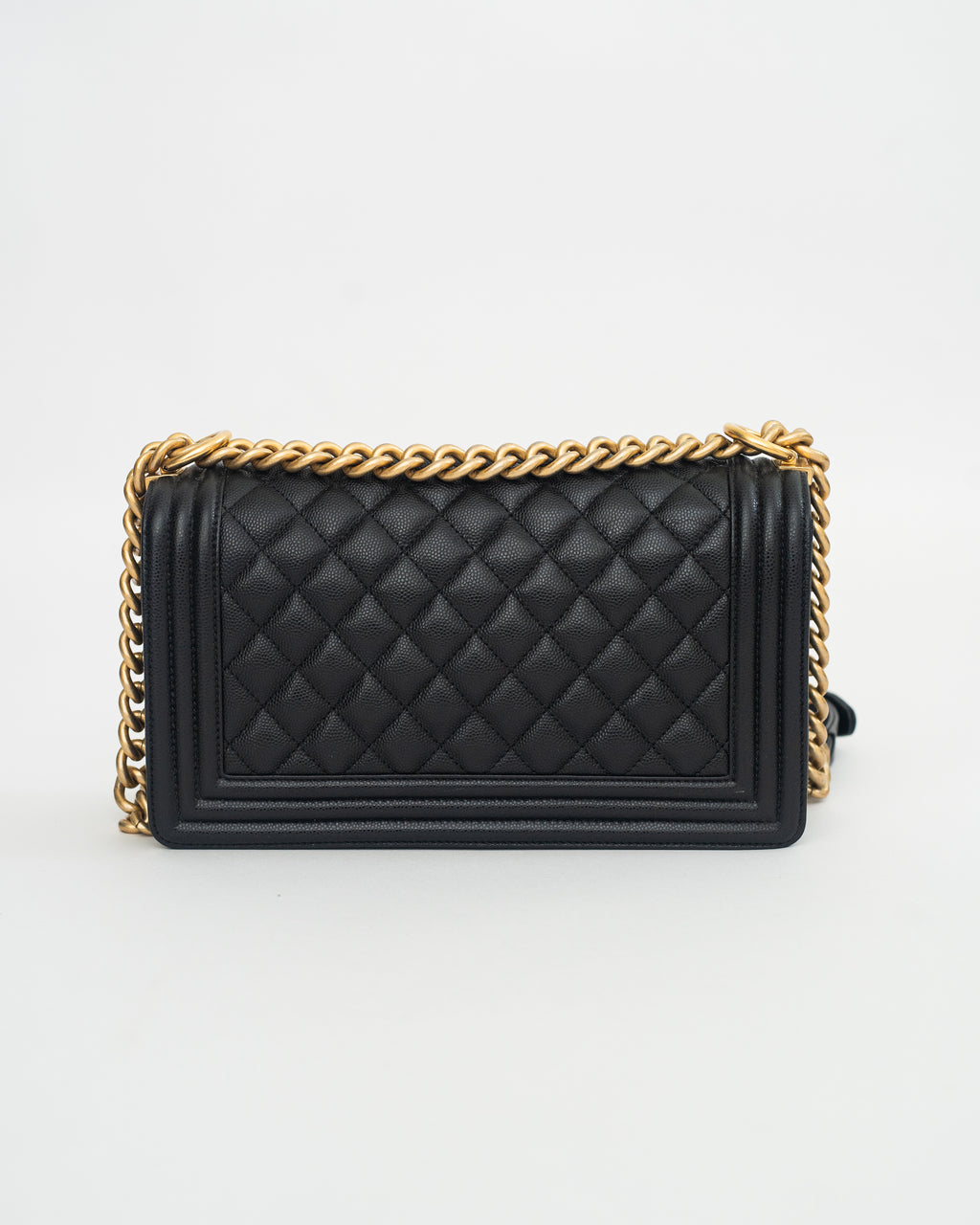Chanel Le Boy Medium in Black Caviar GHW