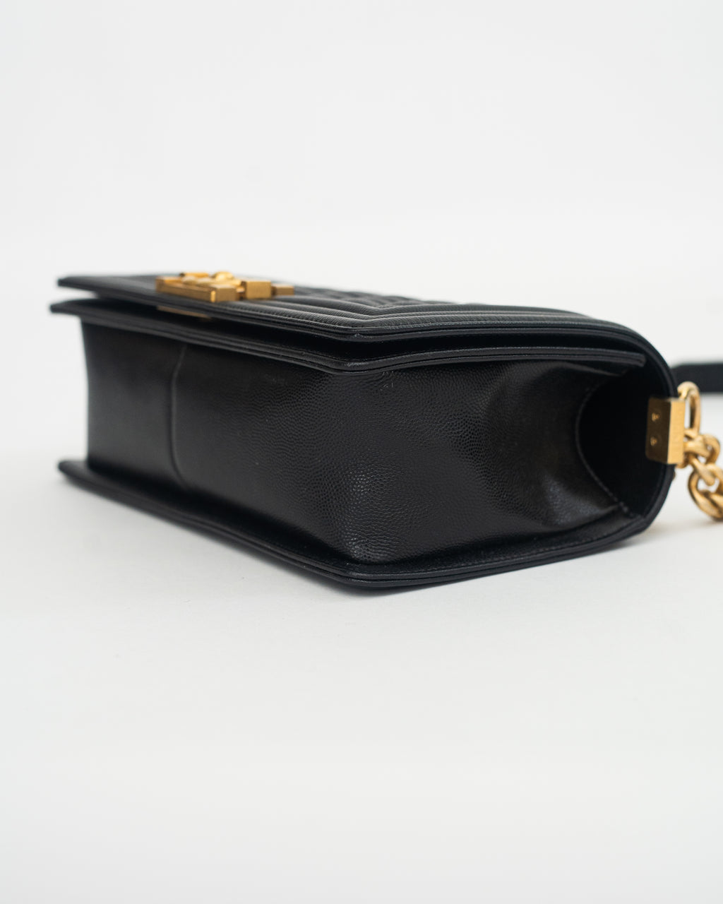 Chanel Le Boy Medium in Black Caviar GHW