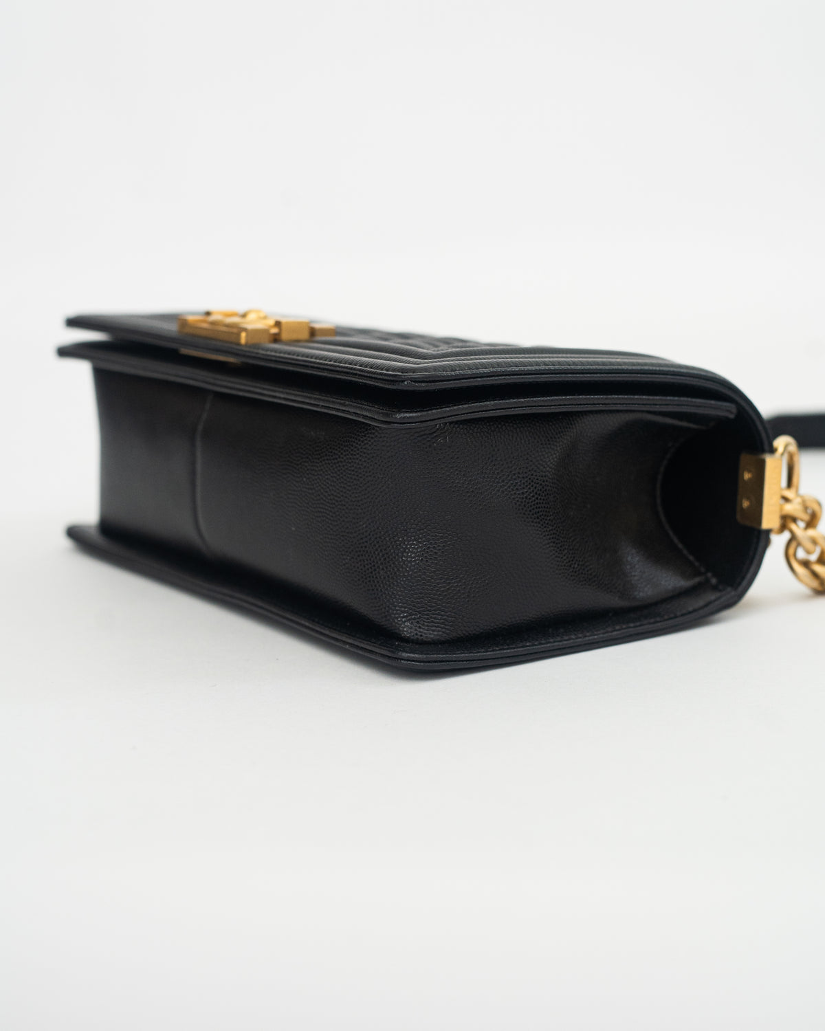 Chanel Le Boy Medium in Black Caviar GHW