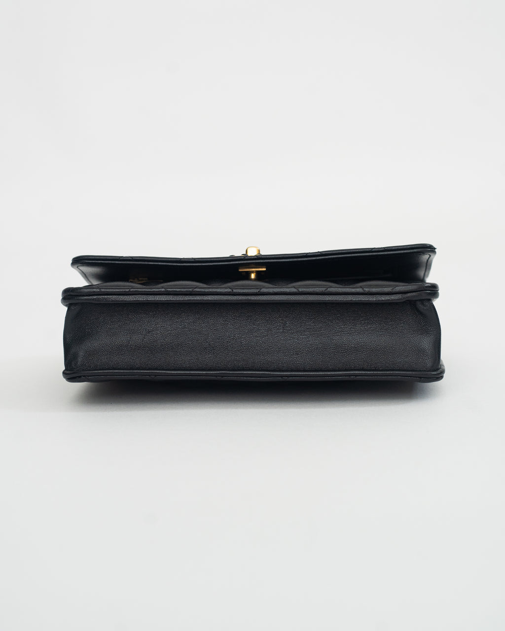 Chanel Top Handle Wallet on Chain (WOC) Limited Edition in Black Lambskin