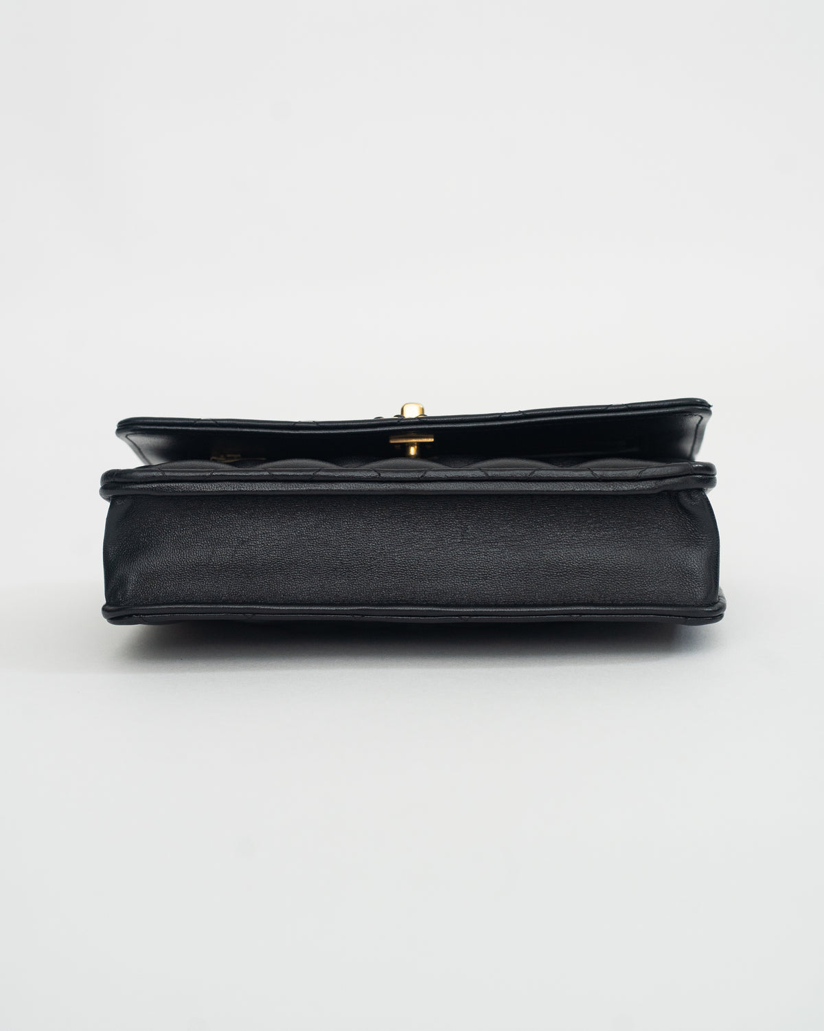 Chanel Top Handle Wallet on Chain (WOC) Limited Edition in Black Lambskin