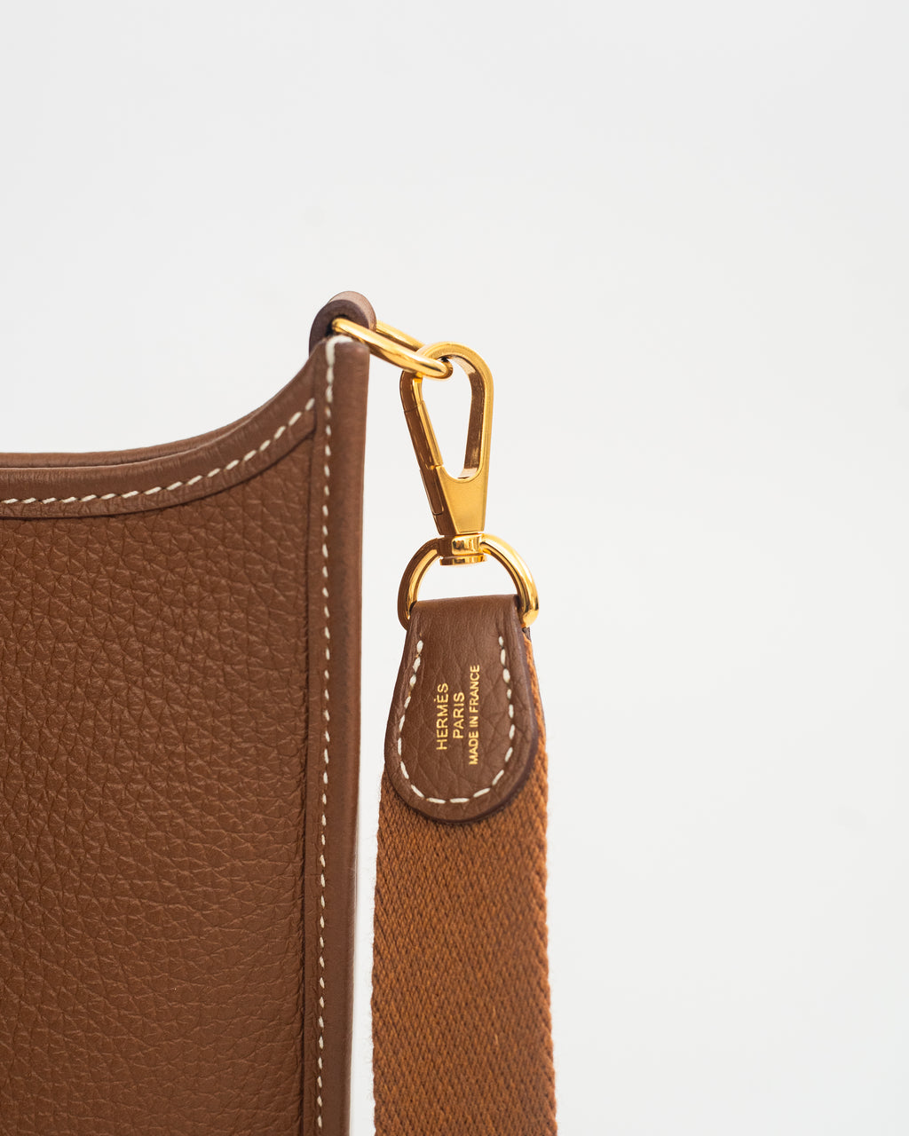 Hermès Evelyne TPM in Gold Clemence Leather GHW