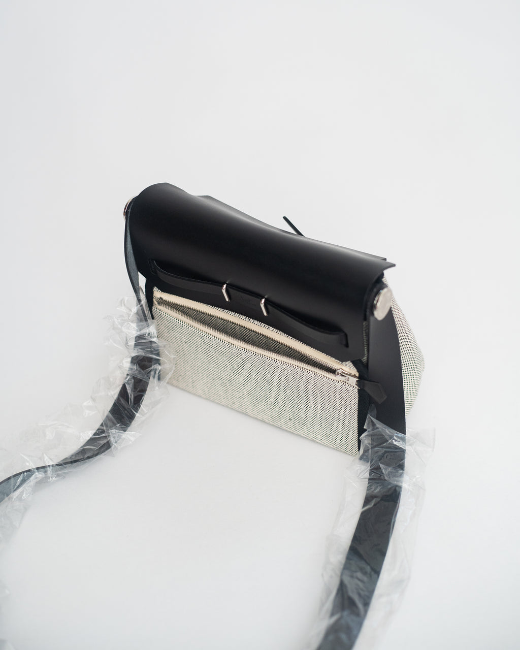 Hermès Herbag Mini in Black Canvas PHW