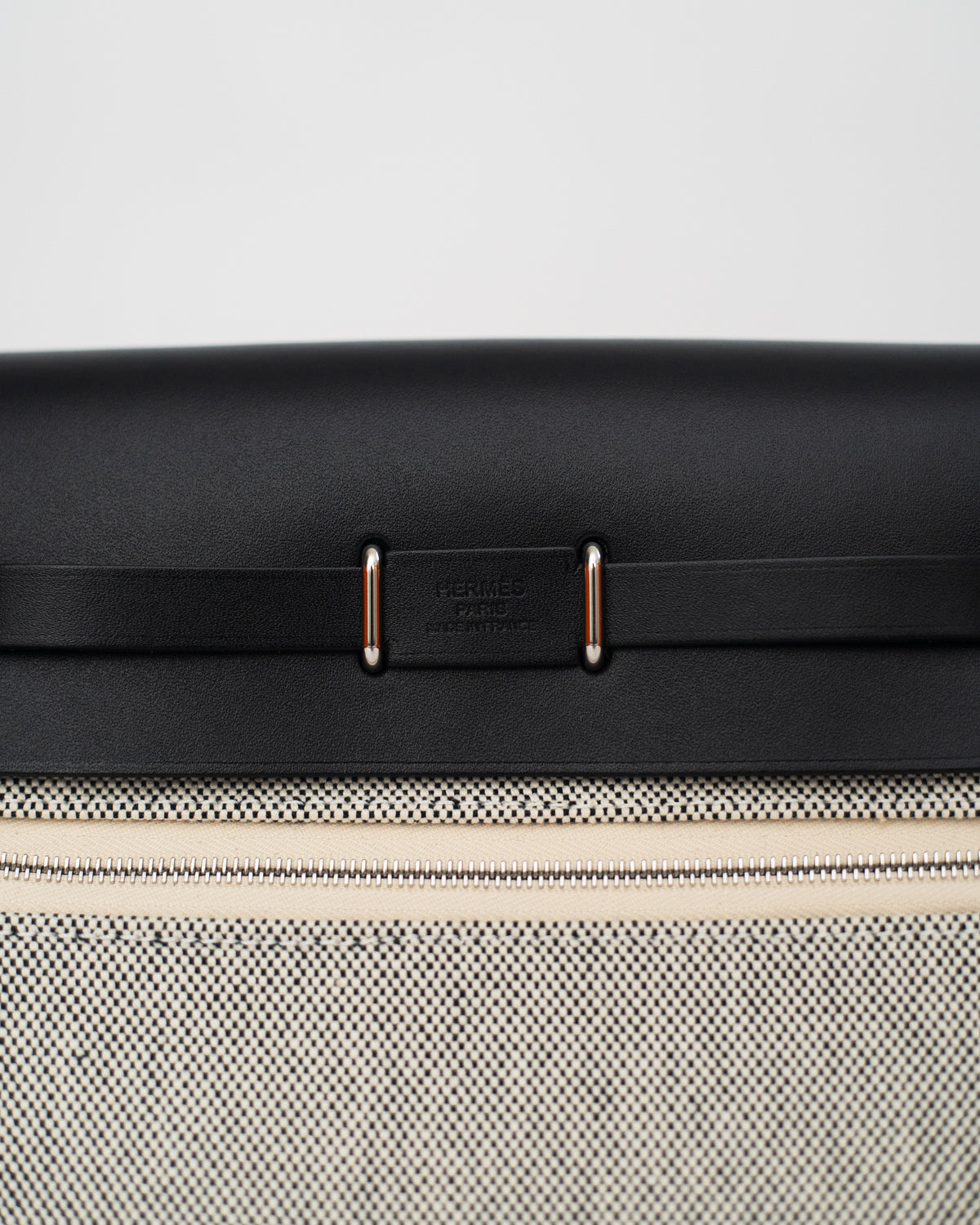 Hermès Herbag Mini in Black Canvas PHW