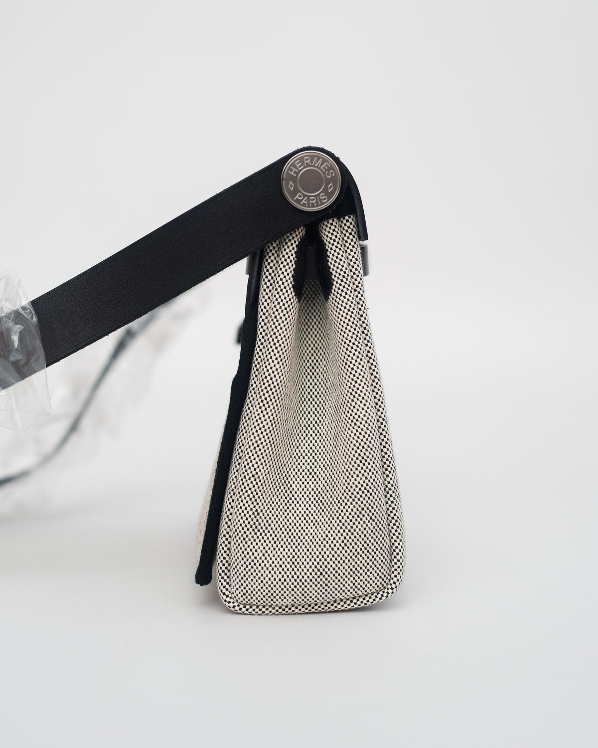 Hermès Herbag Mini in Black Canvas PHW