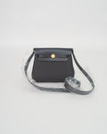 Hermès Herbag Mini in Gray Canvas GHW