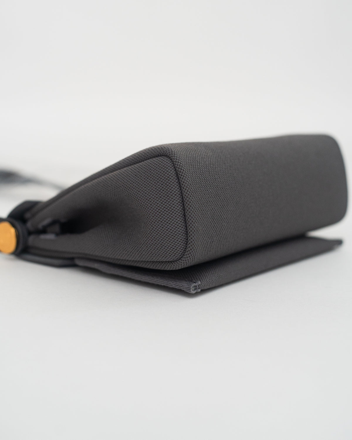 Hermès Herbag Mini in Gray Canvas GHW