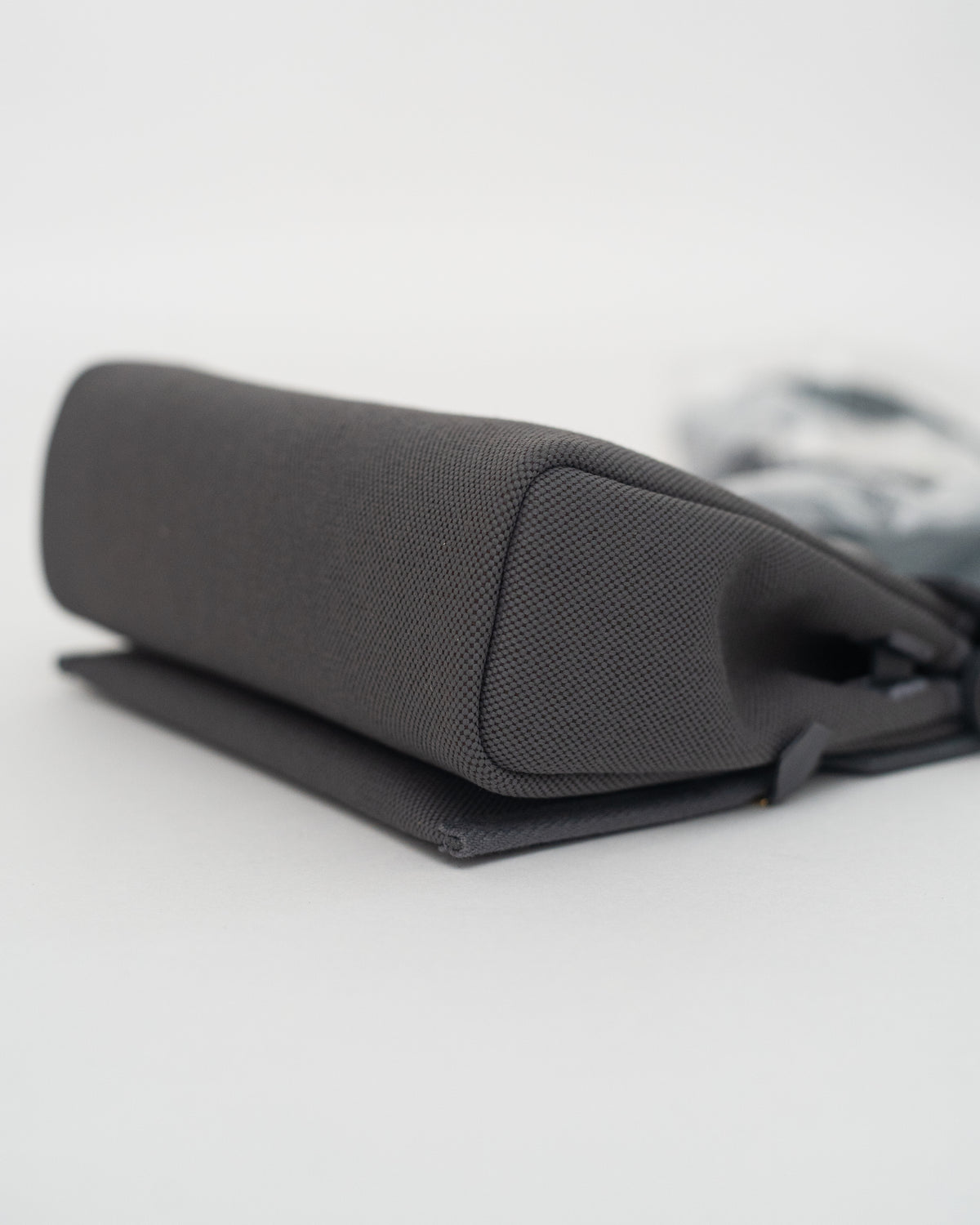 Hermès Herbag Mini in Gray Canvas GHW