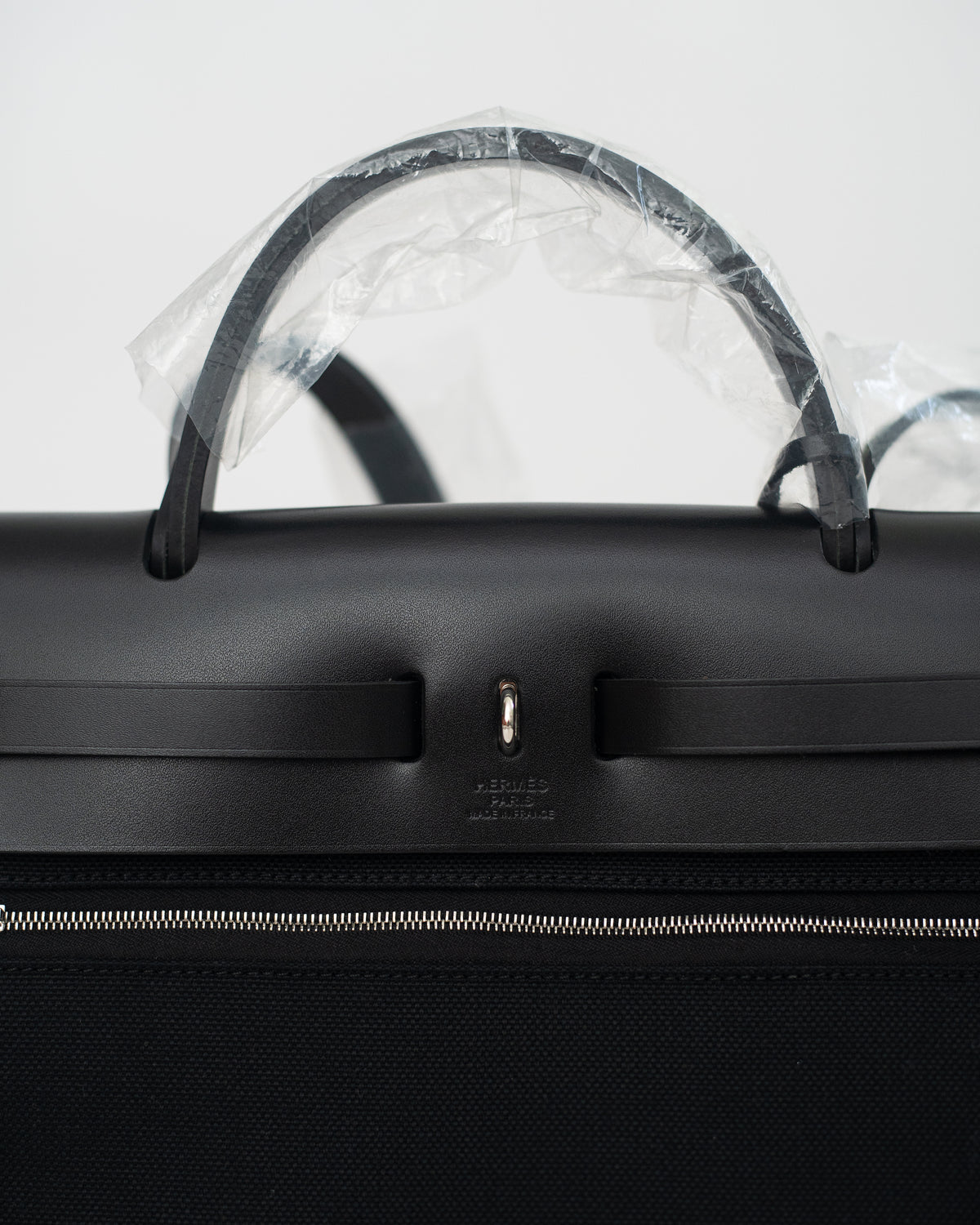 Hermès Herbag 31 in Black Canvas PHW