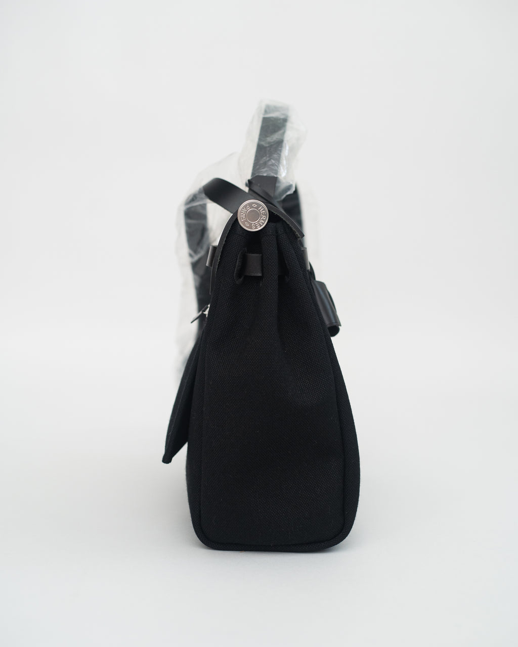 Hermès Herbag 31 in Black Canvas PHW