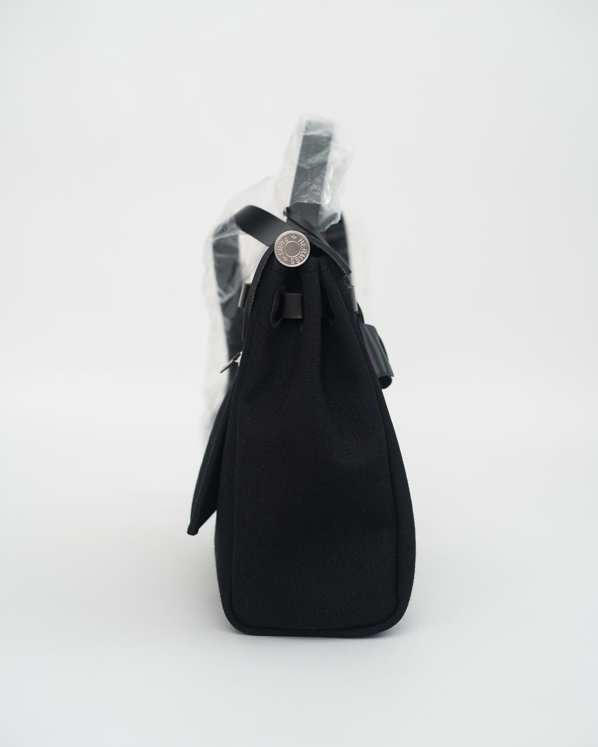 Hermès Herbag 31 in Black Canvas PHW