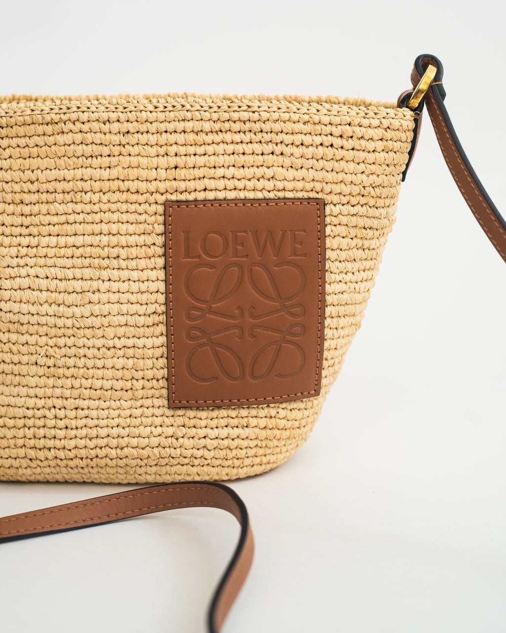 Loewe Paula’s Ibiza Pochette Crossbody Bag in Natural/Tan