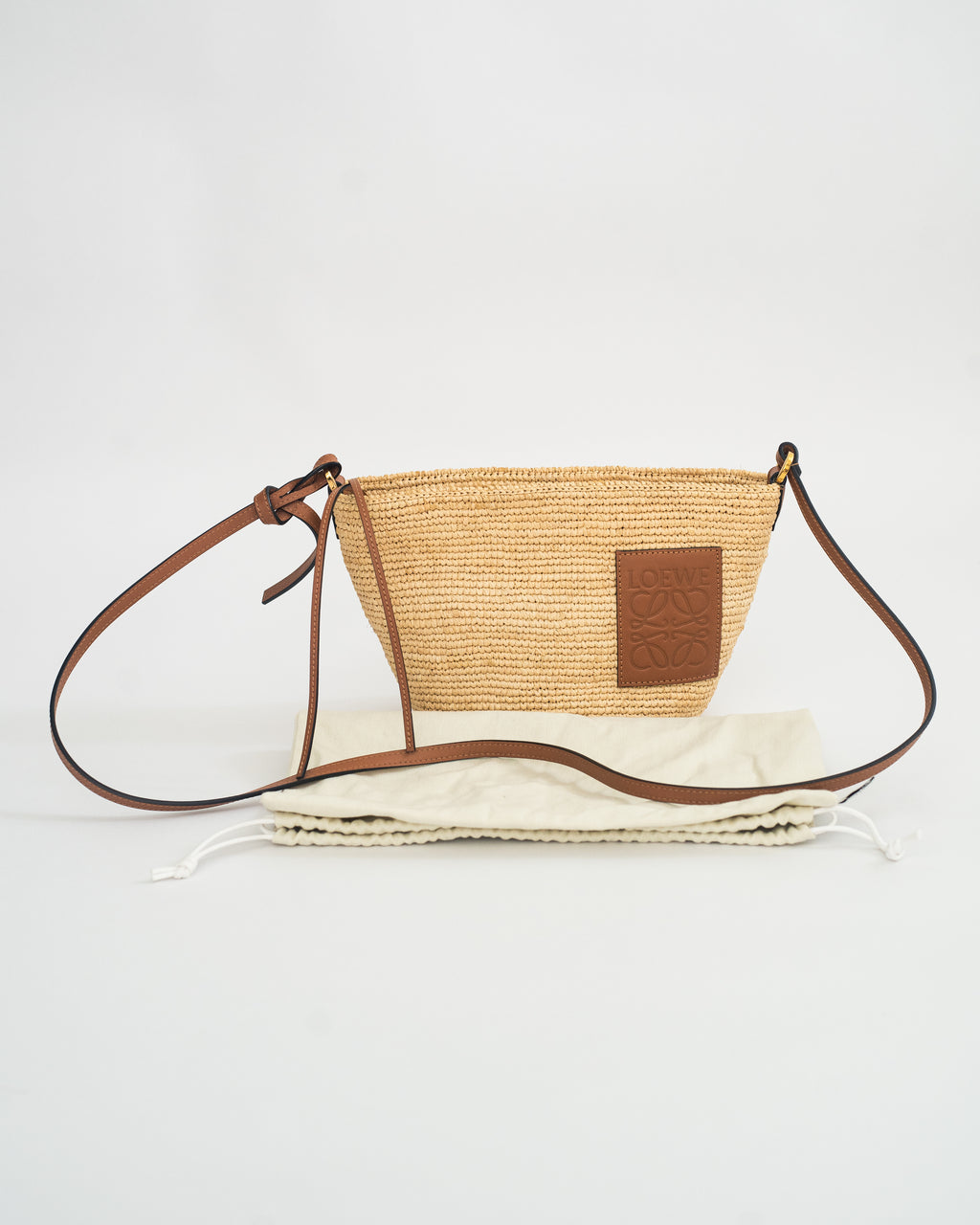 Loewe Paula’s Ibiza Pochette Crossbody Bag in Natural/Tan